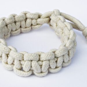 Bransoletka bawełniana pleciona