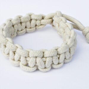 Bransoletka bawełniana pleciona